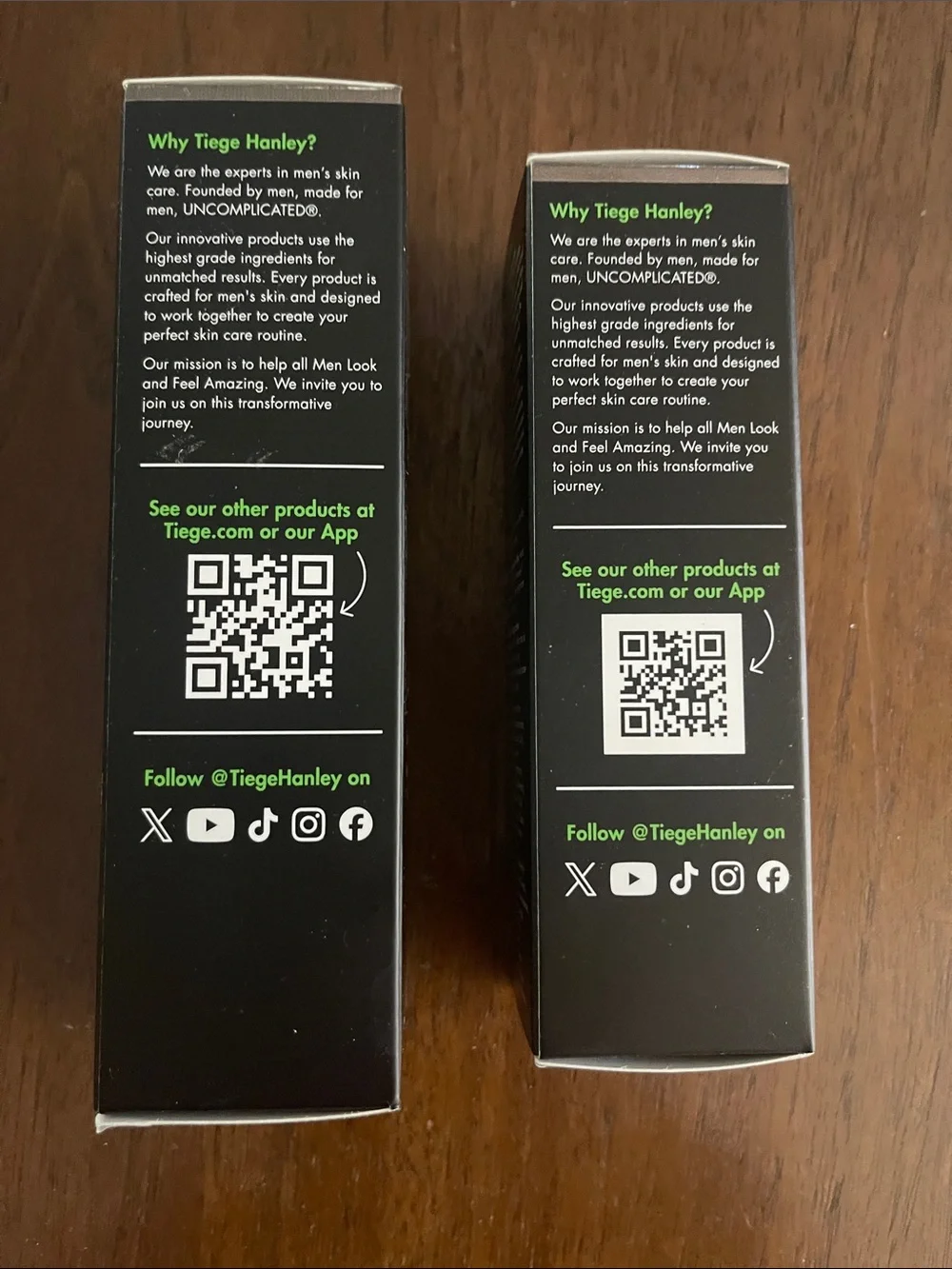 Tiege Hanley Daily Wash & Exfoliating Scrub Duo - new in boxes
